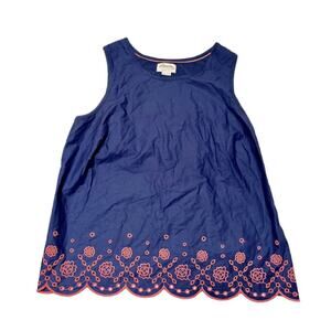 Johnnie B Eyelet Scallop Tank Top Size 15/16